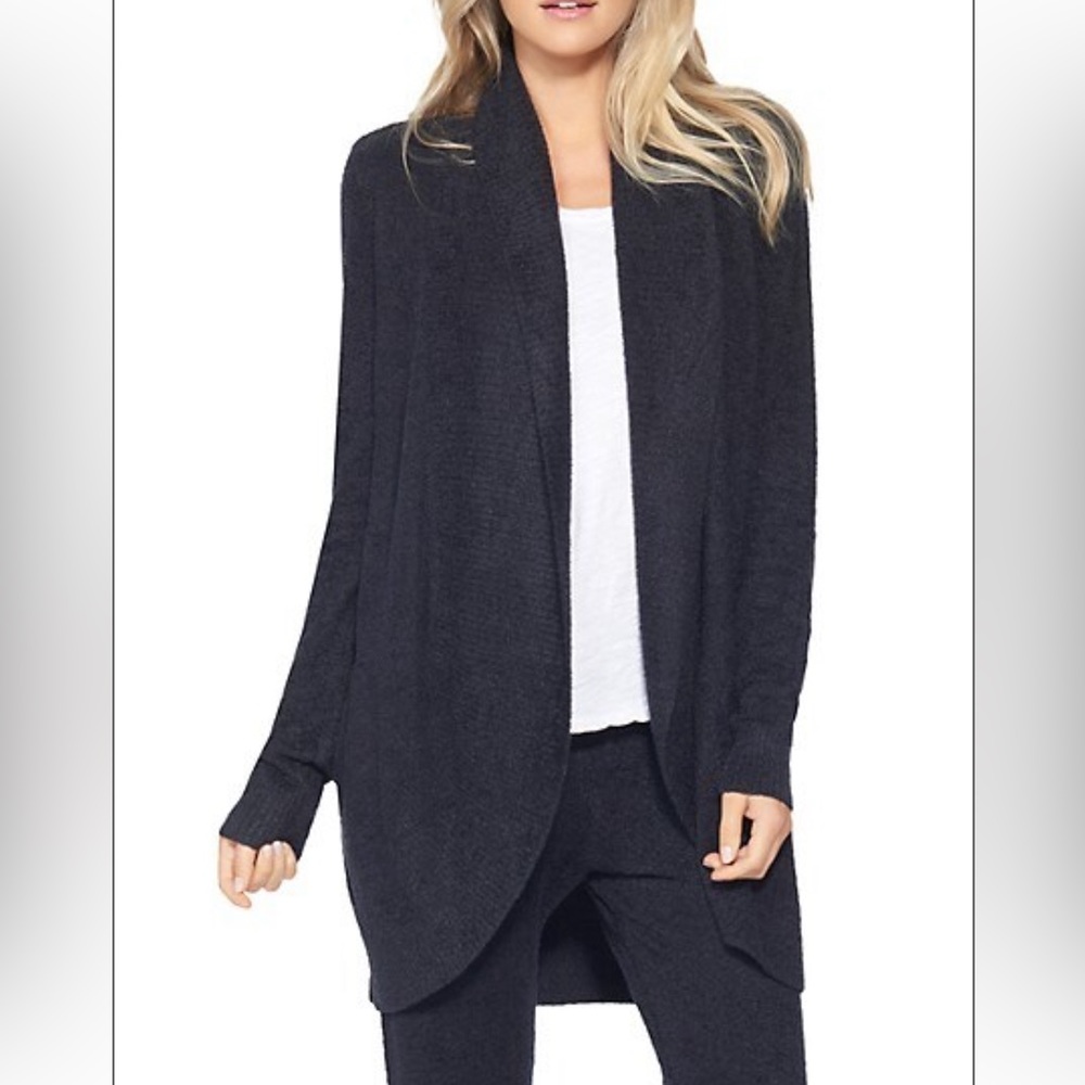 Barefoot Dreams Cozychic Cardigan in Grey Size M